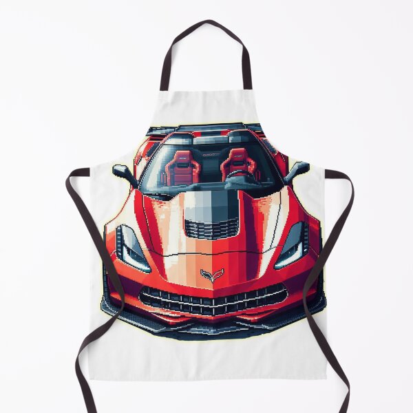 Aperçu de l'œuvre Chevrolet Corvette Pixelart créée et vendue par VintageCarsShop.