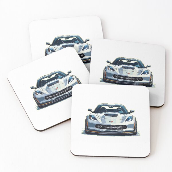 Item preview, Chevrolet Corvette Pixelart designed and sold by VintageCarsShop.