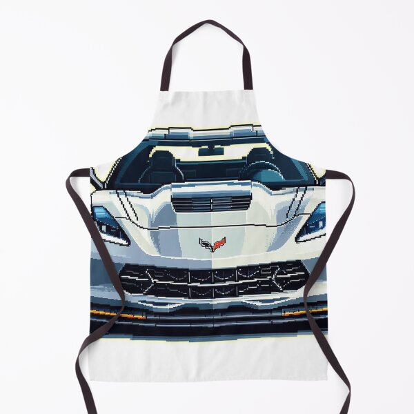 Aperçu de l'œuvre Chevrolet Corvette Pixelart créée et vendue par VintageCarsShop.