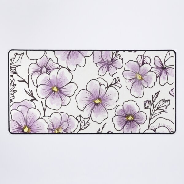 Item preview, Minimalist flowers watercolour designed and sold by Flowersonstuff.