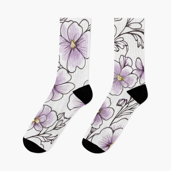 Item preview, Minimalist flowers watercolour designed and sold by Flowersonstuff.