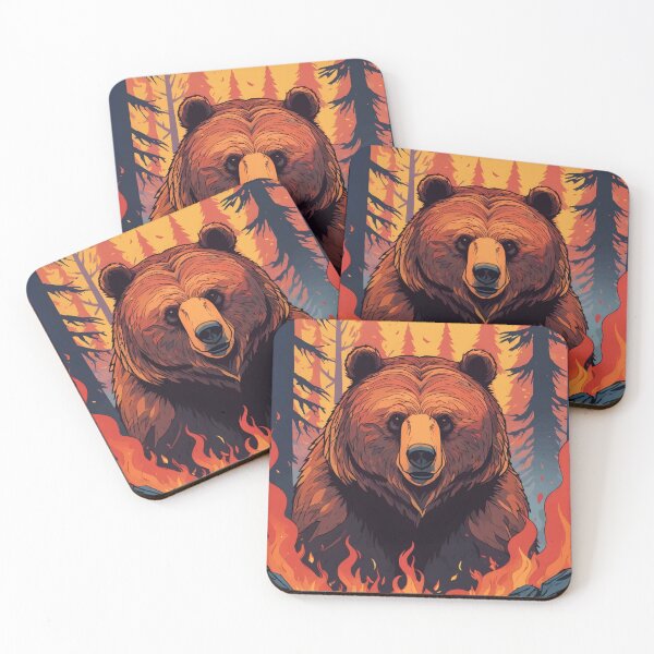 Item preview, Inferno Grizzly Bear designed and sold by WildlifeInc.