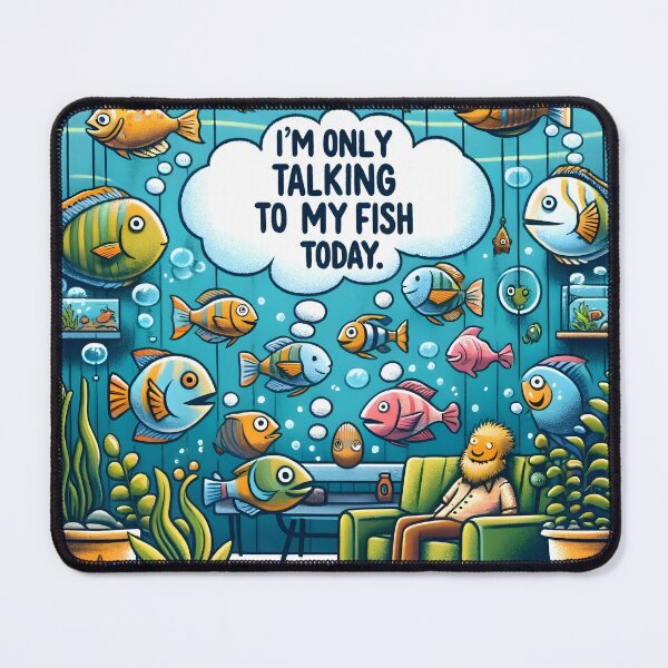 Item preview, Just Fish Talks Today - Shirt for aquarists designed and sold by FinFriends.