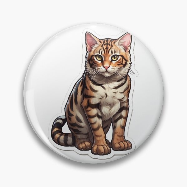 Item preview,  Bengal cat sticker! designed and sold by Fluffy Art Design.
