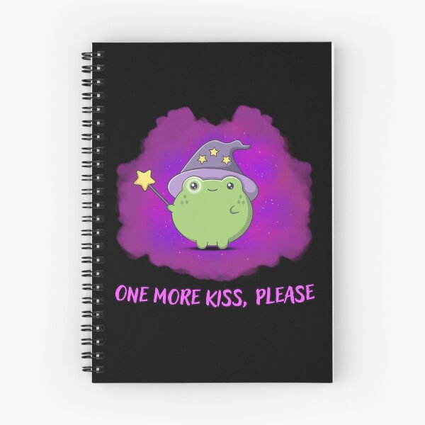 Item preview, Wizard frog wants more Kiss - Cute Kawaii Frog  designed and sold by ButtonBonanza.