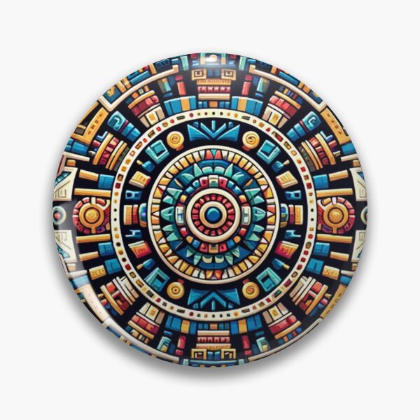 Item preview, repeating aztec inspired pattern designed and sold by TheScruffyGoose.