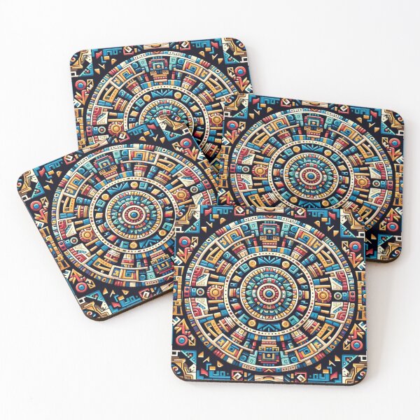 Item preview, repeating aztec inspired pattern designed and sold by TheScruffyGoose.