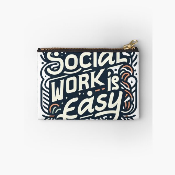 Aperçu de l'œuvre Le travail social est facile créée et vendue par Bu-uble.