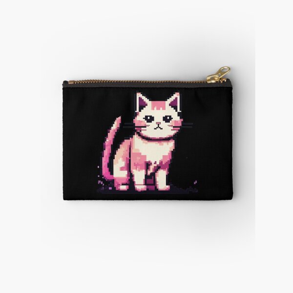 Item preview, Grumpy Pixel Cat, Retro Kawaii, Cartoon Kitty designed and sold by Burn-Ego.