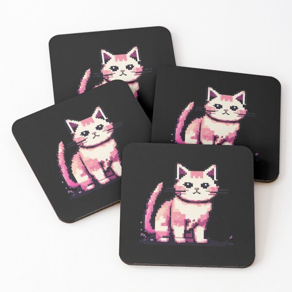 Item preview, Grumpy Pixel Cat, Retro Kawaii, Cartoon Kitty designed and sold by Burn-Ego.