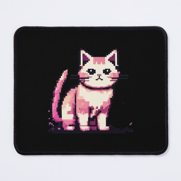Item preview, Grumpy Pixel Cat, Retro Kawaii, Cartoon Kitty designed and sold by Burn-Ego.