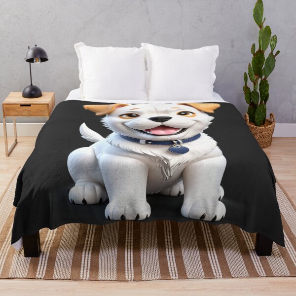 Aperçu de l'œuvre A delightful and playful 3D illustration of a friendly Puppy with vibrant fur and expressive eyes créée et vendue par yeekazar.