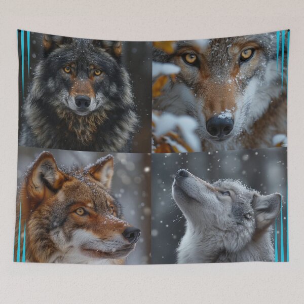 Item preview, Four Guardians of the Wild, Synchrony of Nature Tee,  Wolves United Gift designed and sold by Terry-Salsa.