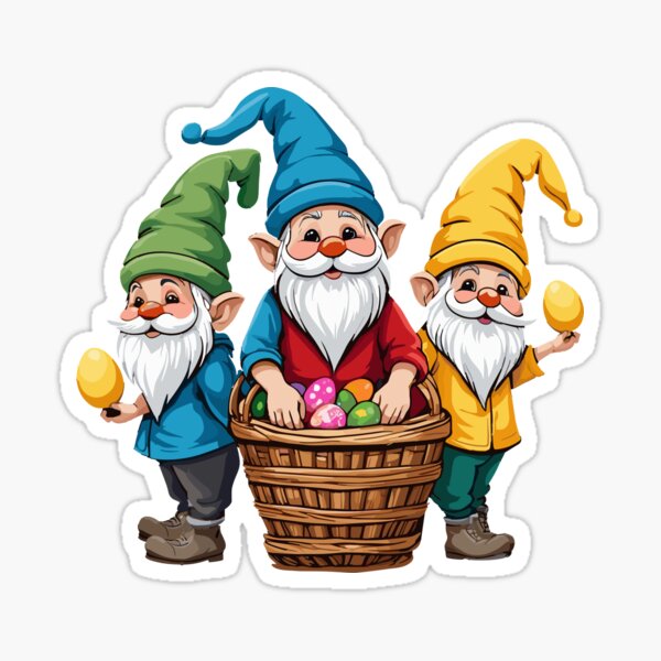 Item preview, Easter Nordic gnome gnome Easter bunny dwarves designed and sold by LuminOrb.