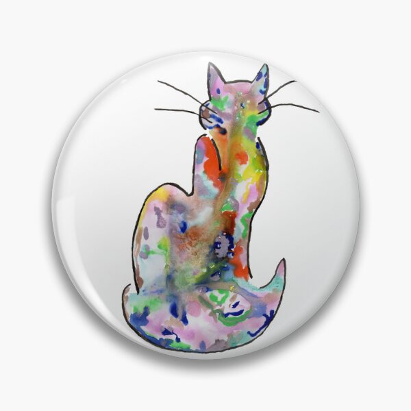 Item preview, Watercolor Splash Cat designed and sold by SoleiaFlur.