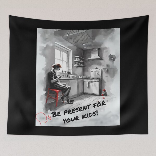 Item preview, Be present for your kids! designed and sold by ConradoBullhead.