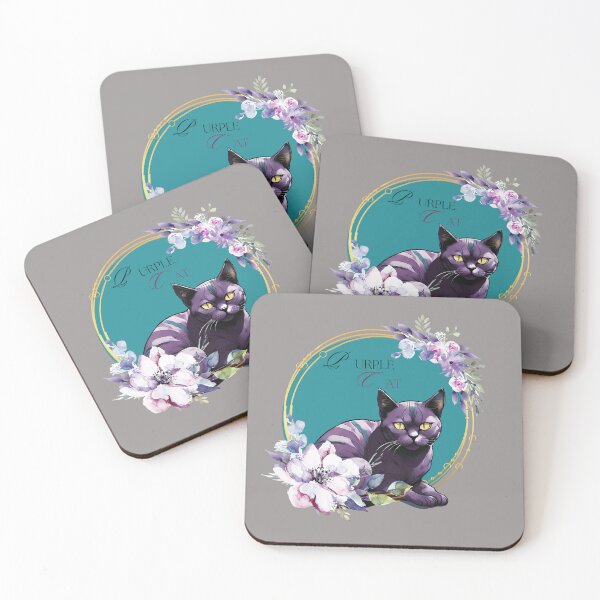 Item preview, PURPLE CAT ART DESIGN  designed and sold by asudesign.