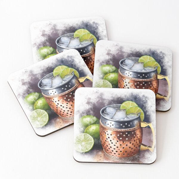 Item preview, Watercolor Moscow Mule Cocktail designed and sold by ffpdsgn.