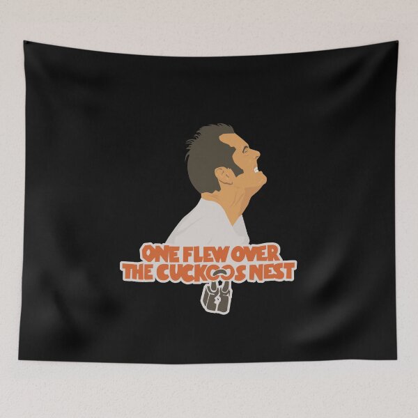 Item preview, Jack Nicholson Tribute Tee - Iconic Asylum Scene Illustration designed and sold by Boogosh.