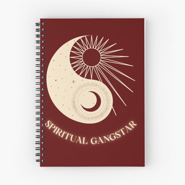 Item preview, Sun and Moon Ying Yang with Spiritual Gangster Typography designed and sold by REALKIRAN.