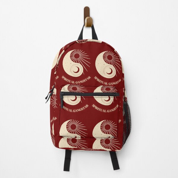 Item preview, Sun and Moon Ying Yang with Spiritual Gangster Typography designed and sold by REALKIRAN.