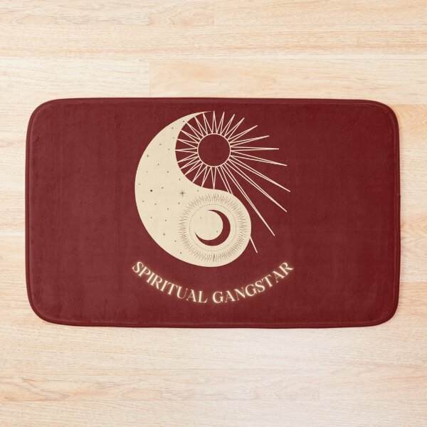 Item preview, Sun and Moon Ying Yang with Spiritual Gangster Typography designed and sold by REALKIRAN.