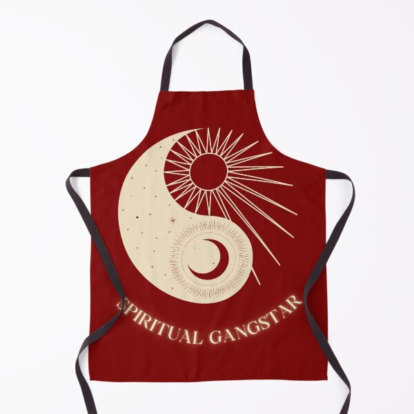Item preview, Sun and Moon Ying Yang with Spiritual Gangster Typography designed and sold by REALKIRAN.