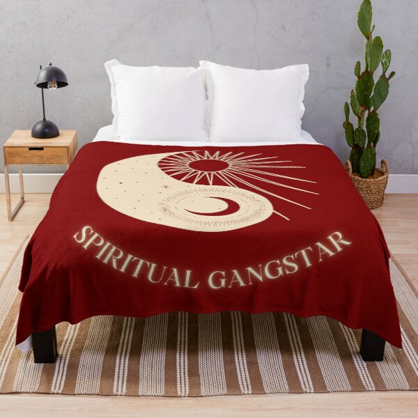 Item preview, Sun and Moon Ying Yang with Spiritual Gangster Typography designed and sold by REALKIRAN.