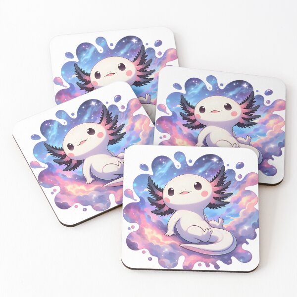 Item preview, Axolotl in colorful skies chibi designed and sold by RubisLeaf.