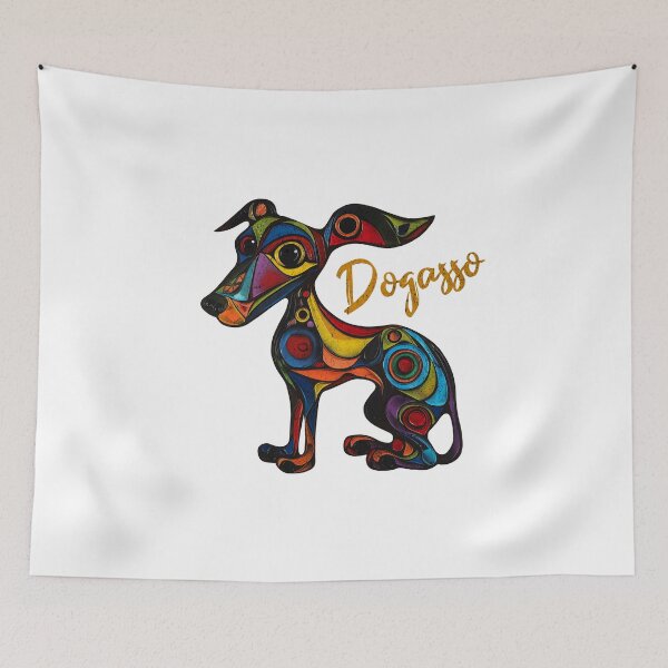Item preview, Dogasso: Canine Cubism designed and sold by VisualArtsOasis.