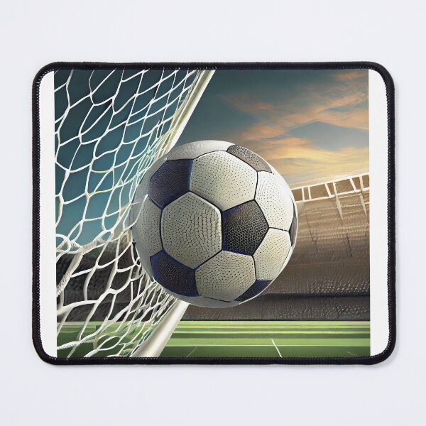 Item preview, Soccer ball hitting the back of the net designed and sold by Gegenpress Design.