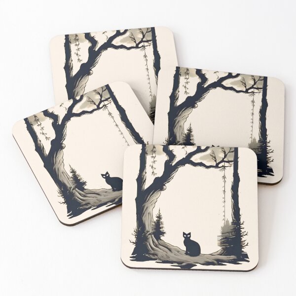 Item preview, old tree and cat designed and sold by agaksiazek.