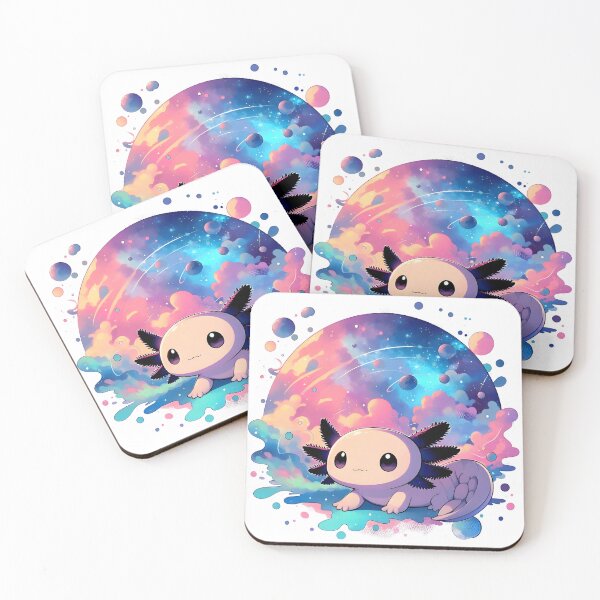 Item preview, Axolotl in colorful moon chibi designed and sold by RubisLeaf.