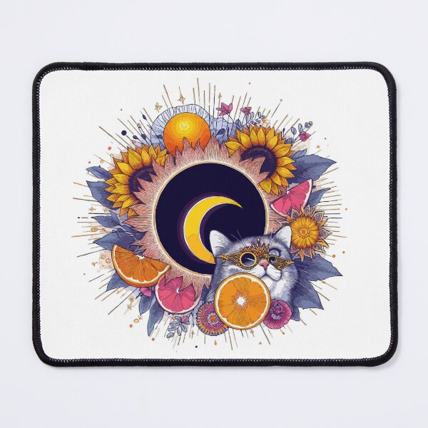 Item preview, Solar Eclipse 2024 Cat  designed and sold by thespecialtyhub.