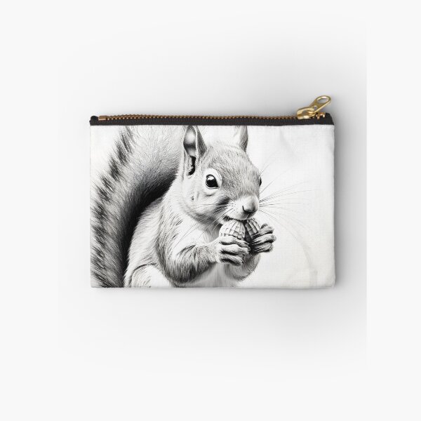 Item preview, Black and white Squirrel pencil drawing designed and sold by Pencil-Art.