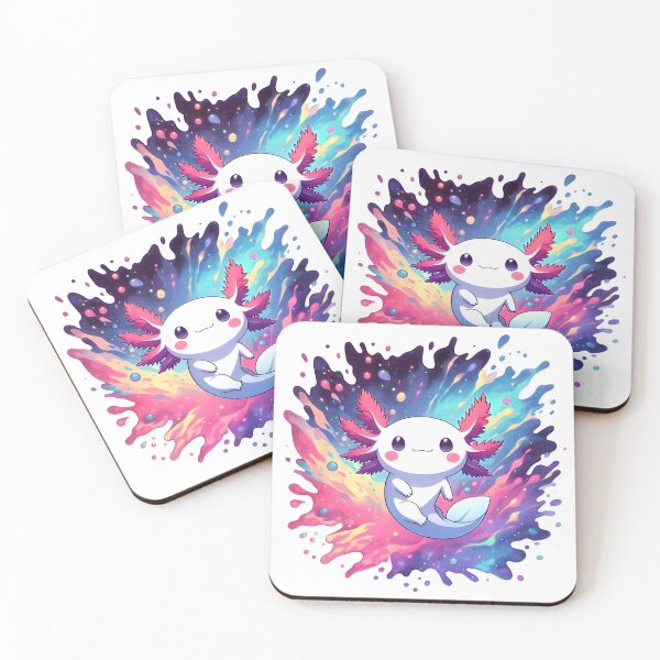 Item preview, Axolotl colorful chibi designed and sold by RubisLeaf.