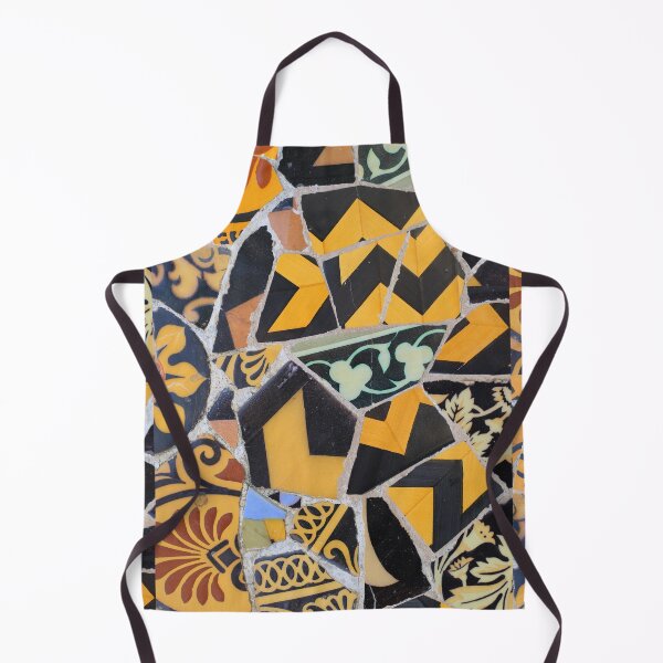 Item preview, Yellow, black floral, ziggurat mosaic pattern. designed and sold by GDRDesign.