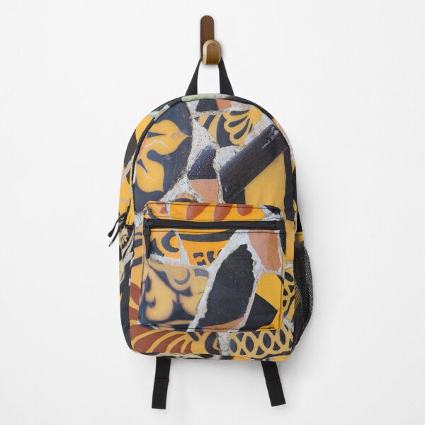 Item preview, Yellow, black floral, ziggurat mosaic pattern. designed and sold by GDRDesign.