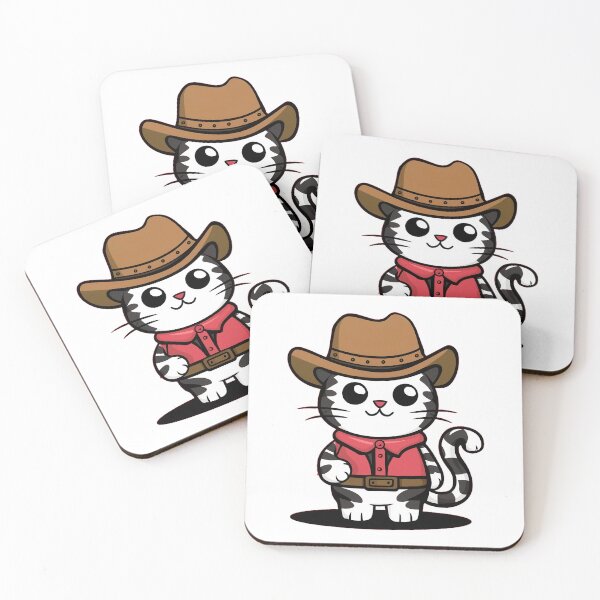 Item preview, cute Meowdy Cowboy Cat  designed and sold by 90's Misaki.