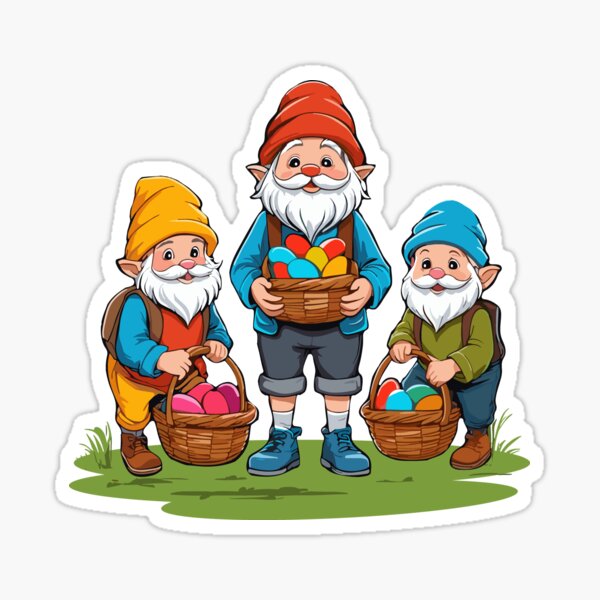Item preview, Easter Nordic gnome gnome Easter bunny dwarves designed and sold by LuminOrb.