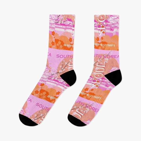 Item preview, Seoul South Korea Travel Art, Pink designed and sold by Magic Love Art Print.
