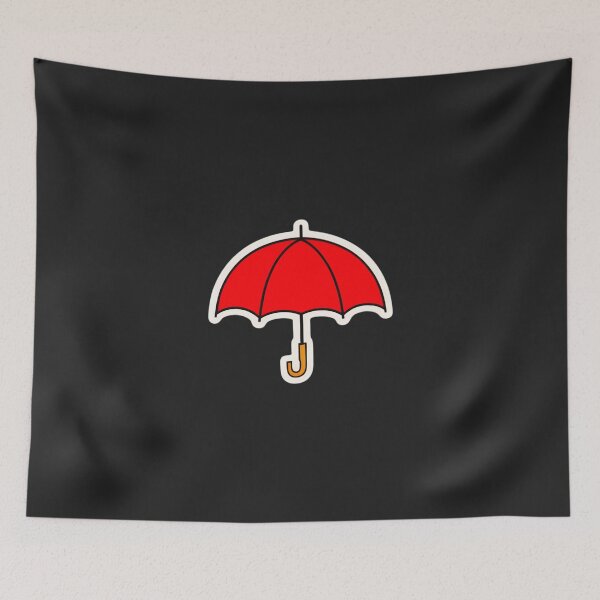Item preview, Red Umbrella: Sheltered in Style Under Scarlet Canopies designed and sold by Wonder Pixel Studio.