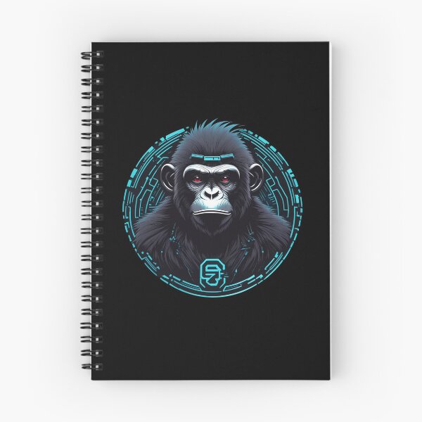 Item preview, Techno Chimp, Cyberpunk Ape, Unique Logo Design designed and sold by Burn-Ego.