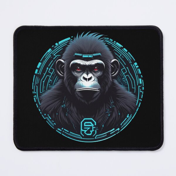 Item preview, Techno Chimp, Cyberpunk Ape, Unique Logo Design designed and sold by Burn-Ego.