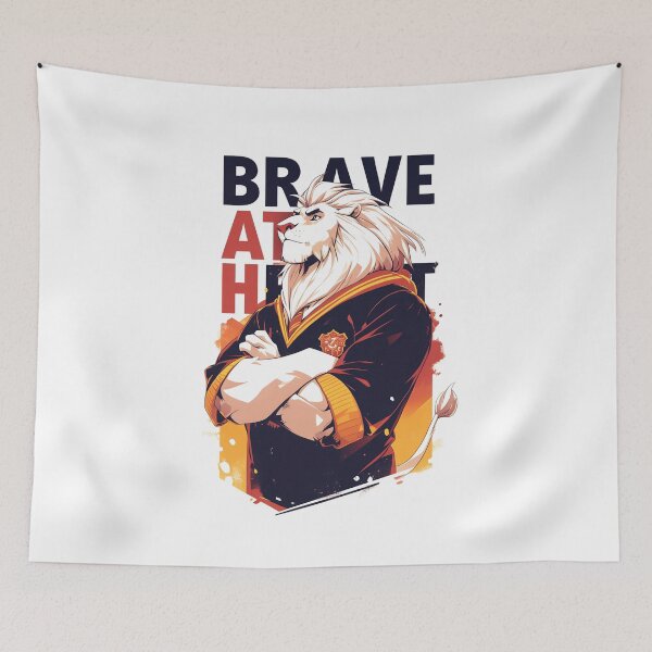 Item preview, White Lion Wizard - Brave - Fantasy designed and sold by Fenay Designs.