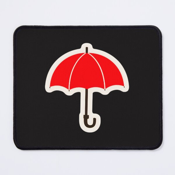 Item preview, Red Umbrella Elegance: Grace Under Rainy Skies designed and sold by DIGITALXYZ.