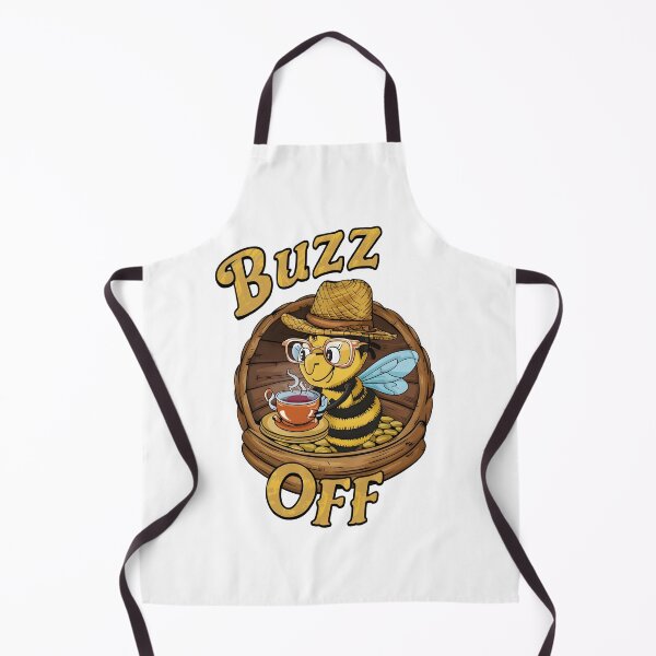 Item preview, Bee In Glasses Drinking Tea Funny Buzz Off For Earth Day designed and sold by ColorFlick.