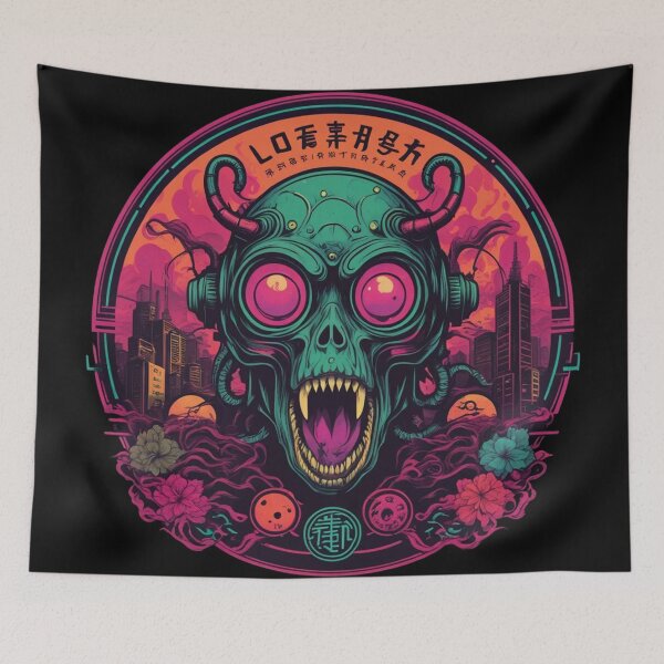 Item preview, Demon Lovecraft Monkey, Horror Logo Design designed and sold by Burn-Ego.