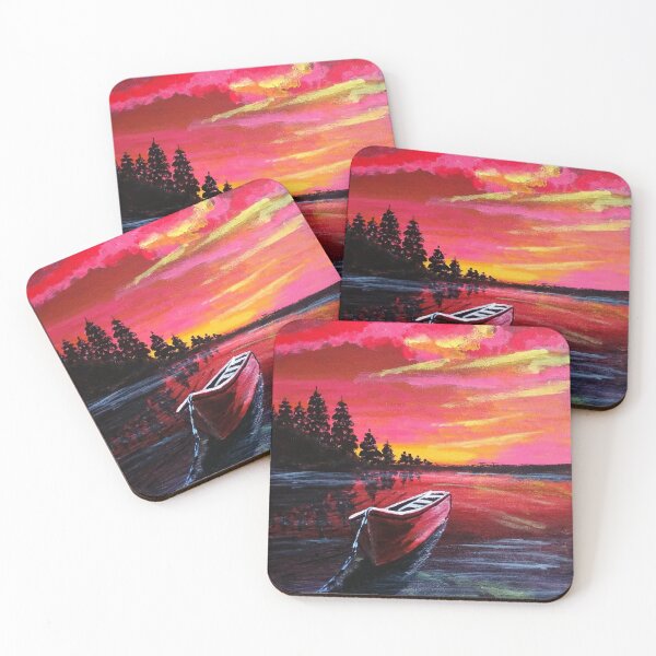 Item preview, boat sunset designed and sold by DonnaBlankaArt.