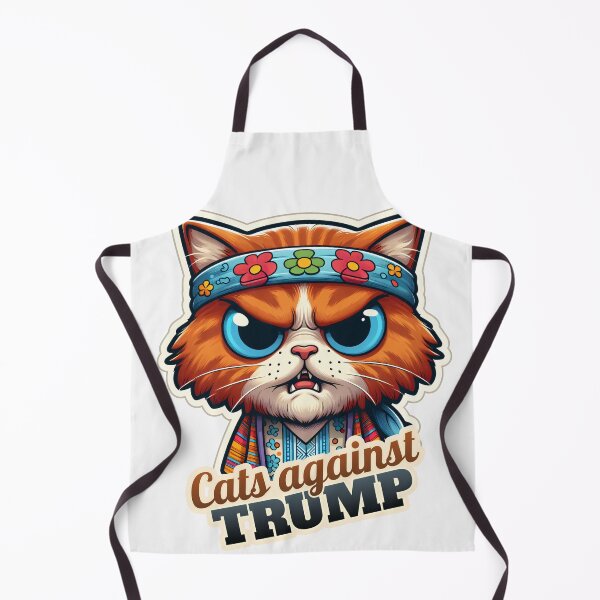 Item preview, Hippie Cat against Trump designed and sold by ThisDress.